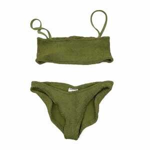 Hunza G Green Bikini | Synthetic Made in UK, OS Regular